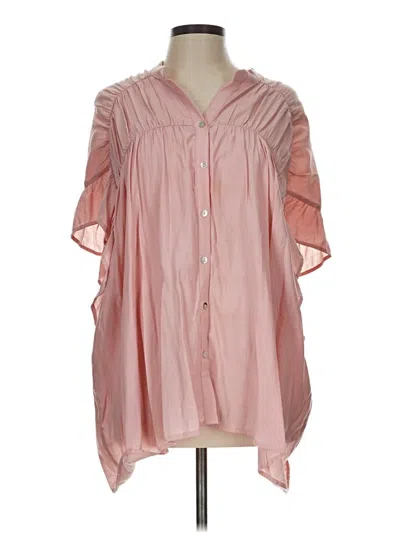 Pre-owned Bibi 3/4 Sleeve Blouse In Pink