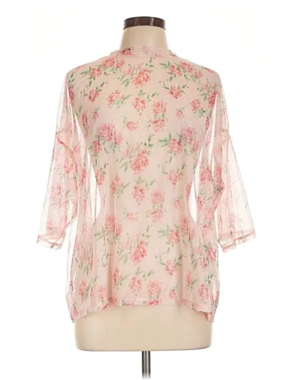 Pre-owned Bibi 3/4 Sleeve Blouse In Pink