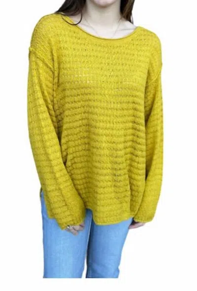 Bibi Calling On You Sweater In Mustard In Yellow