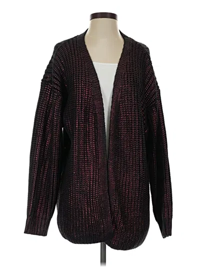 Pre-owned Bibi Cardigan Sweater In Burgundy