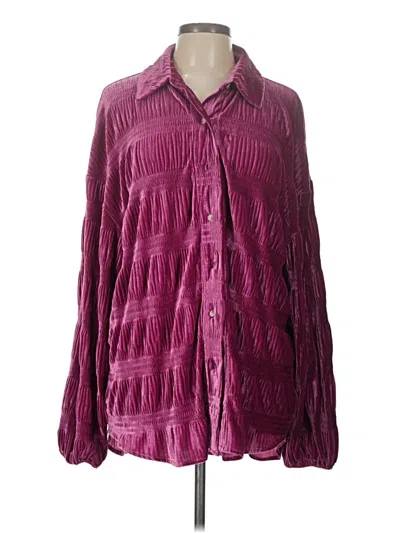 Pre-owned Bibi Cardigan Sweater In Purple