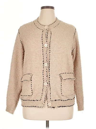 Pre-owned Bibi Cardigan Sweater In Tan