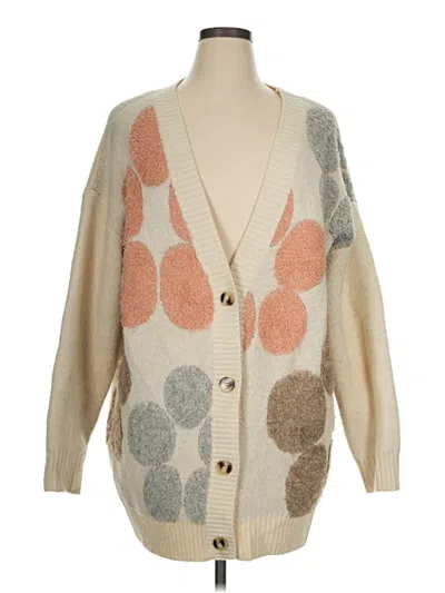 Pre-owned Bibi Cardigan Sweater In Tan
