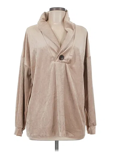 Pre-owned Bibi Cardigan Sweater In Tan