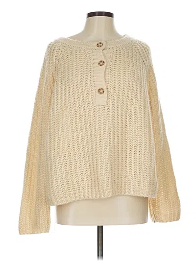 Pre-owned Bibi Cardigan Sweater In White