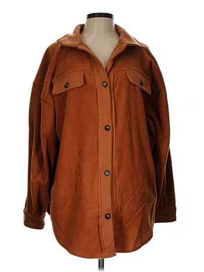 Pre-owned Bibi Coat In Brown