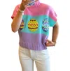 Bibi Easter Egg Sequin Top In Multi In Multi