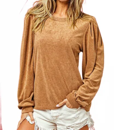 Bibi Follow Your Dreams Top In Camel In Brown