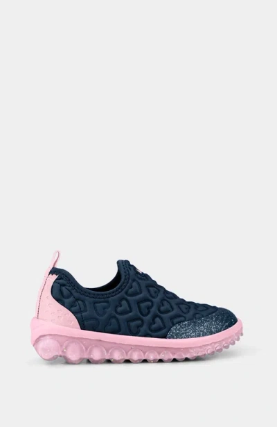 Bibi Kids'  Girls Roller Hearts 2.0 Everyday School Sneaker In Blue