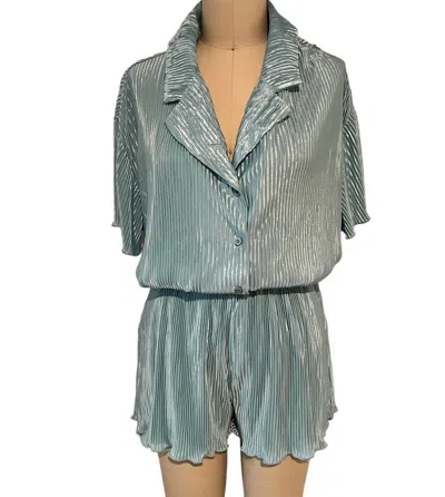 Bibi Groovy Top And Short Set In Blue