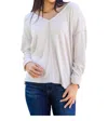 Bibi Here And Now Top Long Sleeve In White In White