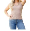 Bibi I Can Love You Better Lace Tank Top In Taupe In Grey