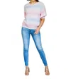 Bibi I'll Never Stop Striped Sweater In Multi Color In Multi