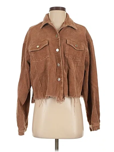 Pre-owned Bibi Jacket In Brown