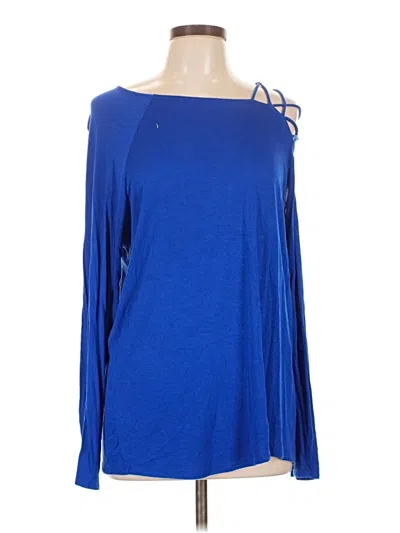 Pre-owned Bibi Long Sleeve T-shirt In Blue