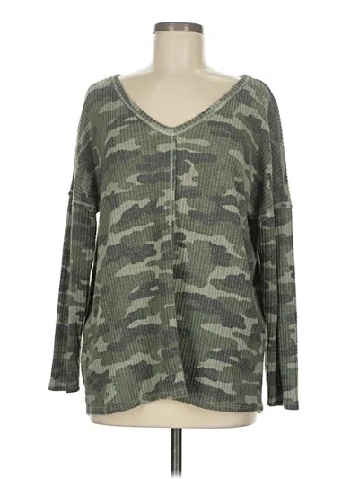 Pre-owned Bibi Long Sleeve T-shirt In Green