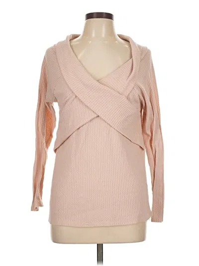 Pre-owned Bibi Long Sleeve T-shirt In Pink