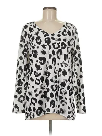 Pre-owned Bibi Long Sleeve T-shirt In Silver