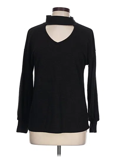 Pre-owned Bibi Long Sleeve Turtleneck In Black