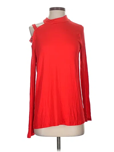 Bibi Long Sleeve Turtleneck In Red