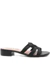 Bibi Lou 30mm Alia Knotted Sandals In Black