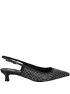 Bibi Lou 35mm Studded Slingback Pumps In Black