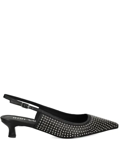 Bibi Lou 35mm Studded Slingback Pumps In Black