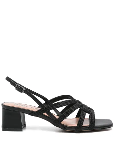 Bibi Lou 50mm Eve Sandals In Black