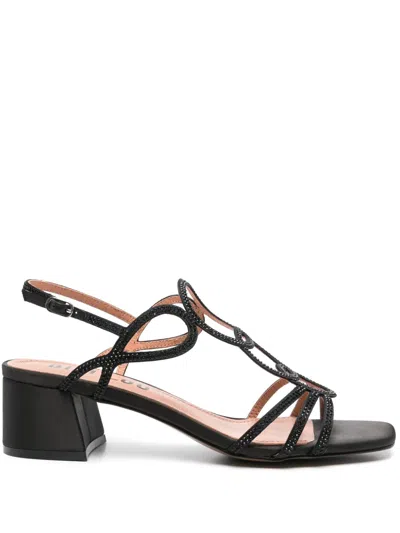 Bibi Lou 50mm Leather Sandals In Black