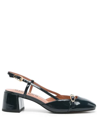 Bibi Lou Suzy 30mm Leather Pumps In Blue