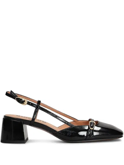 Bibi Lou 50mm Patty Slingback Pumps In Black