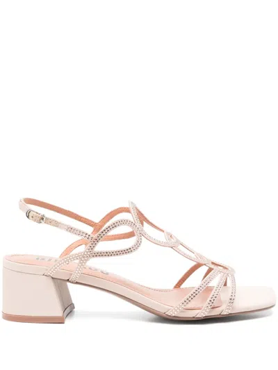 Bibi Lou 50mm Rhinestone-embellished Sandals In Neutrals
