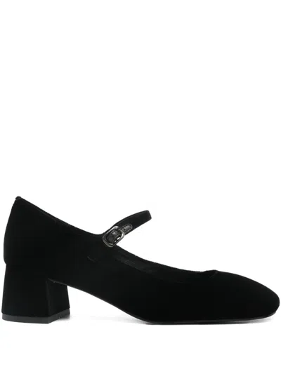 Bibi Lou 55mm Leather Heeled Pumps In Black