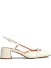 Bibi Lou Patty Pumps In White Patent Leather In 白色