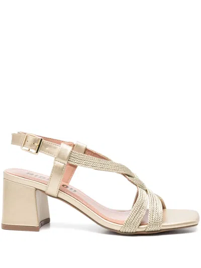 Bibi Lou 60mm Eve Sandals In Gold