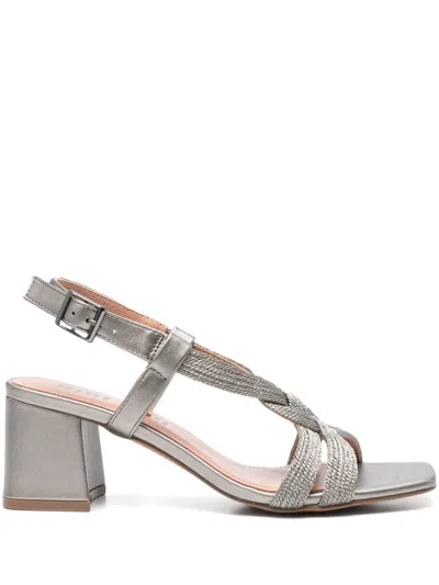 Bibi Lou 60mm Setsuko Sandals In Silver