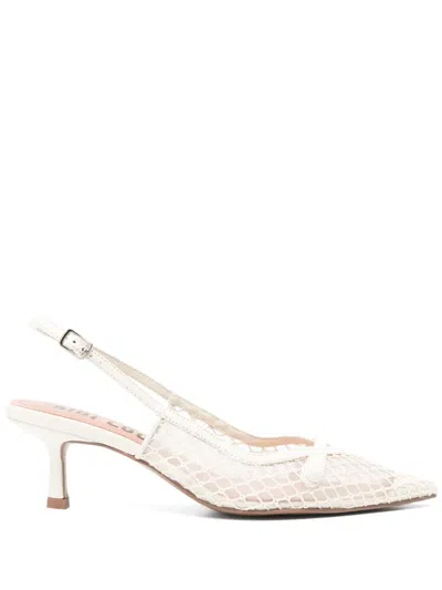 Bibi Lou 60mm Xaia Slingback Pumps In White
