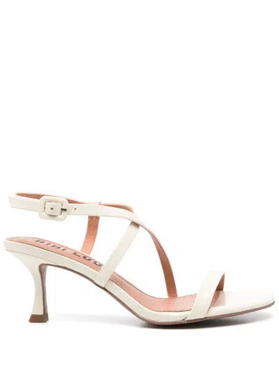 Bibi Lou 65mm Leather Sandals In White