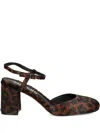 Bibi Lou 80mm Emily Leopard-print Pumps In Brown