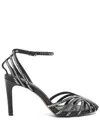 Bibi Lou 85mm Crystal-embellished Pumps In Black