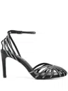 Bibi Lou 85mm Crystal-embellished Pumps In Black