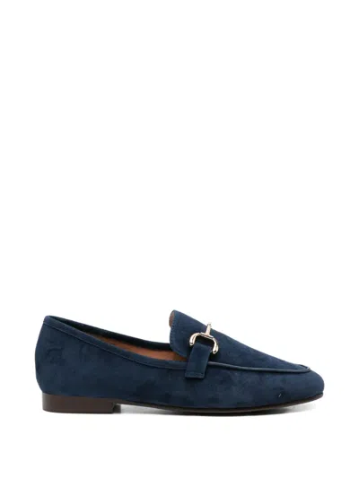 Bibi Lou Ashe Horsebit Suede Loafers In Blue