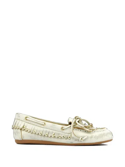 Bibi Lou Aurelie Loafer Mit Fransen In White
