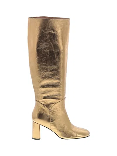 Pre-owned Bibi Lou Boots In Gold