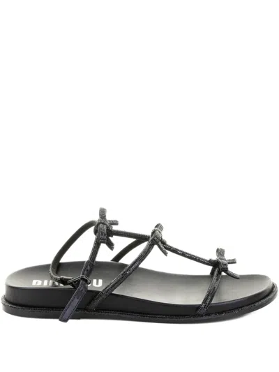 Bibi Lou Bow-embellished Sandals In Animal Print