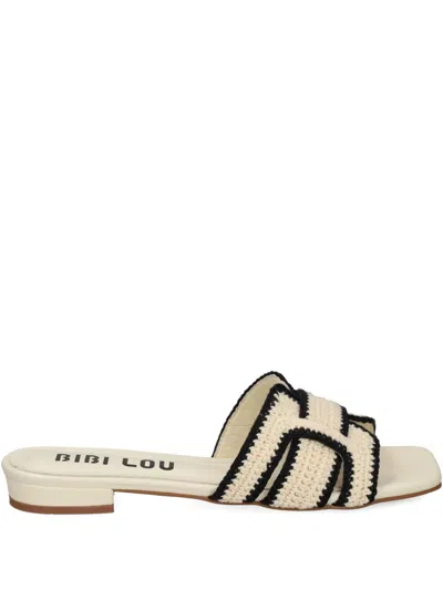 Bibi Lou Braided Slide Sandals In Neutral