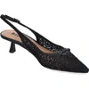 Bibi Lou Briar Slingback Pointed Toe Pump In Nero