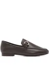Bibi Lou Buckle-detail Loafers In Brown