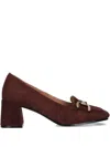 Bibi Lou Buckle Heeled Loafers In Multi