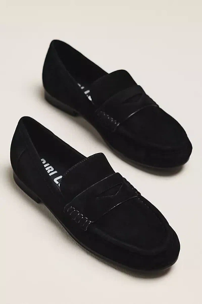 Bibi Lou Classic Ruched Loafers In Black